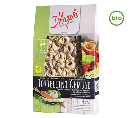 D'Angelo Tortellini met groenten BIO 250g