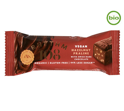 Rhythm 108 Chocolate Bar Hazelnut Praline BIO 33g