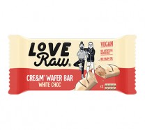 LoveRaw Cream Filled Wafer Bars White 43g