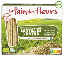 Le Pain des Fleurs Groene Linzen Crackers BIO 150g
