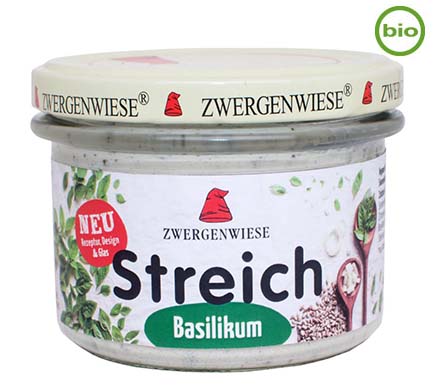 Zwergenwiese Basilicum Spread BIO 180g