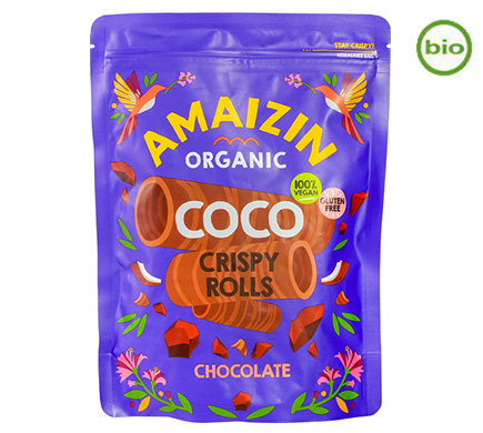 Amaizin Coco Crispy Rolls Chocolate BIO 140g