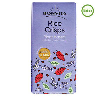 Bonvita Chocolade Rijstmelk Rijstcrips BIO 100g