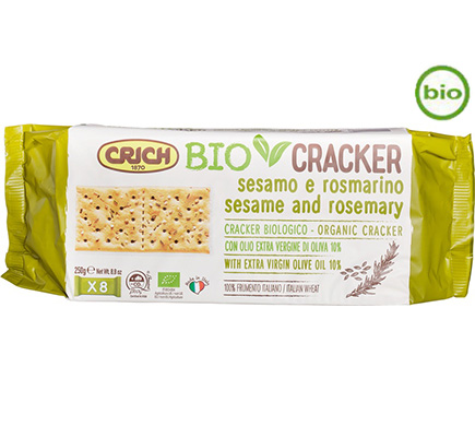 Crackers Sesam-Rozemarijn BIO 250g