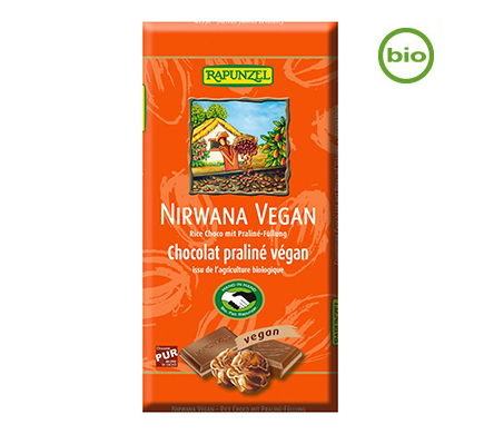 Nirvana Vegan Chocolade Praliné BIO 100g