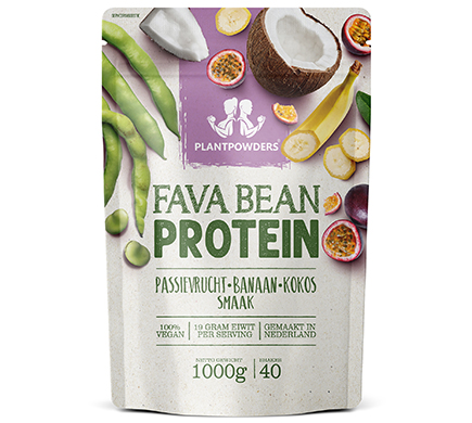 Fava Bean Protein Isolate Passievrucht-Banaan-Kokos 1000g